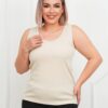 Базовая майка в рубчик xxxl