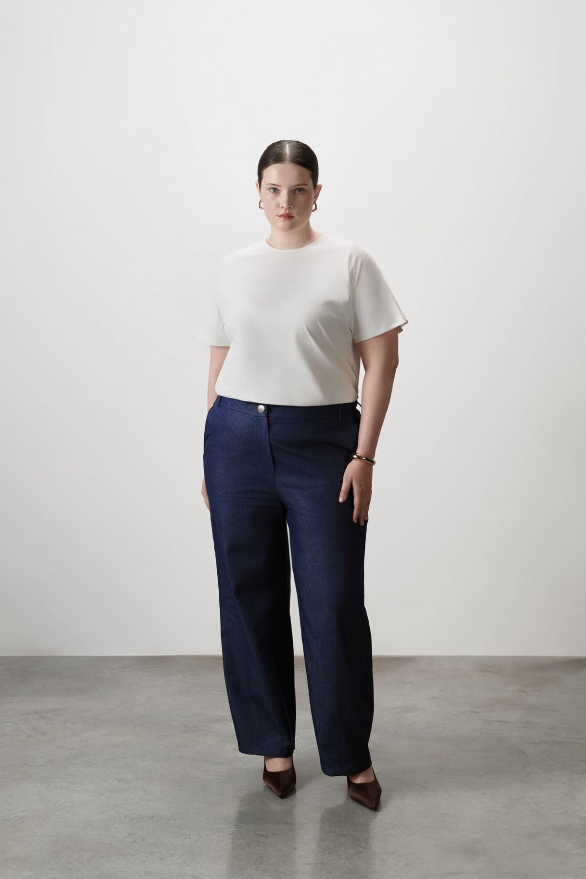 Брюки джинсовые plus size плюс сайз